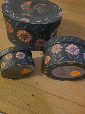 Bob's Boxes Primitive "Proud Rooster" Decorative Storage Boxes - Set of 3